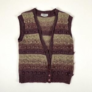 Vintage Bobble Texture Sweater Vest